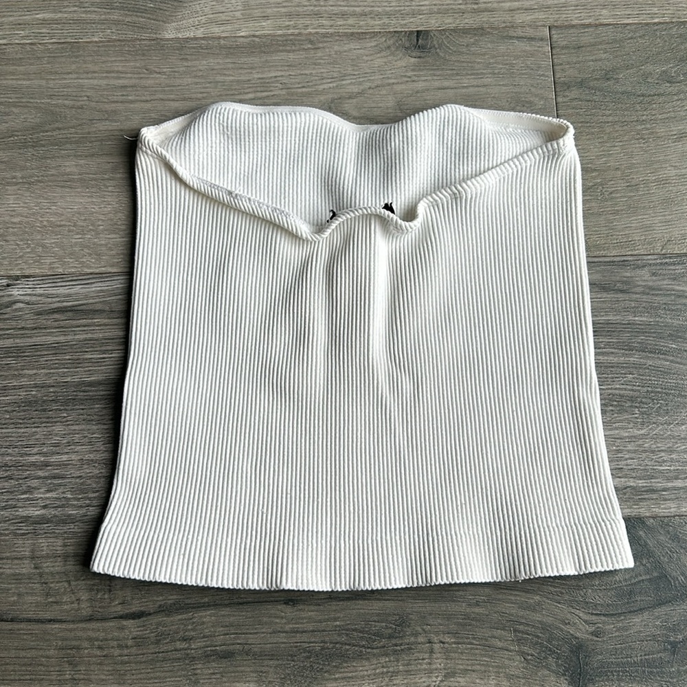 Dynamite Ribbed Tube Top - Picture 2 of 5